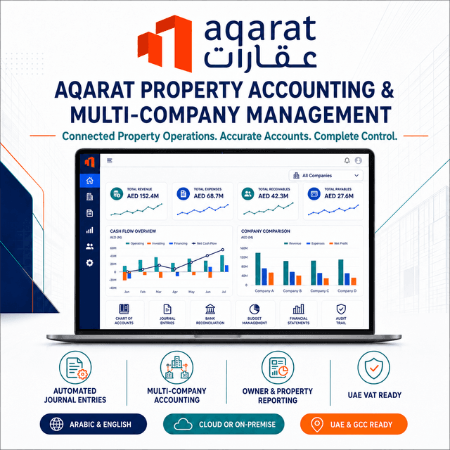 AQARAT Property Accounting & Multi-Company Management